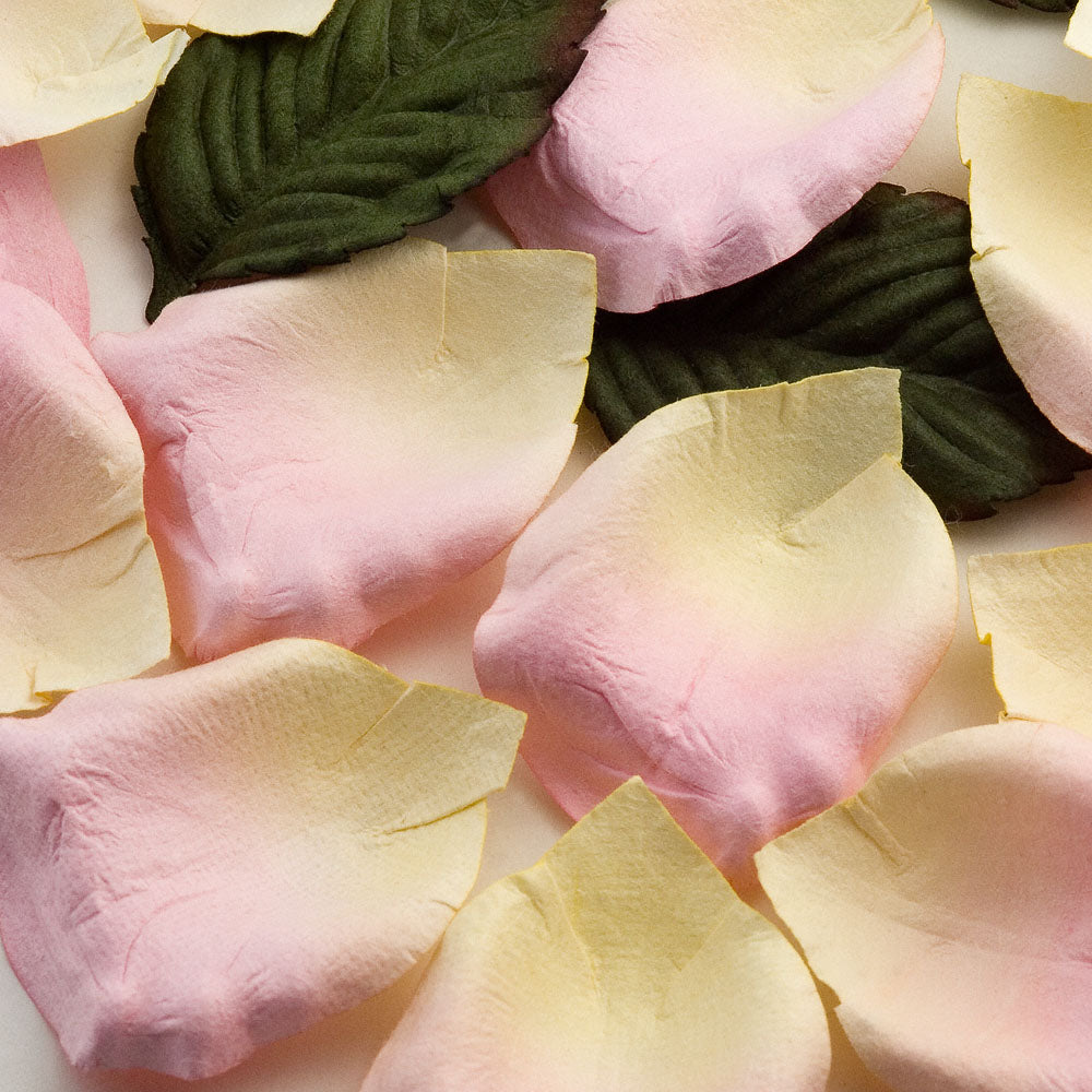 100 Pink Paper Rose Petals