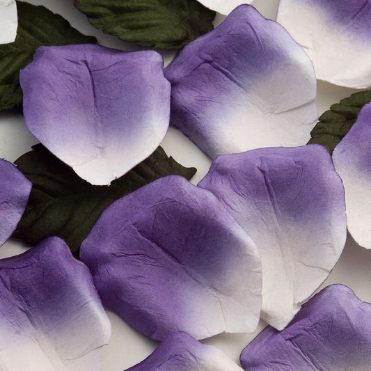 100 Purple Paper Rose Petals