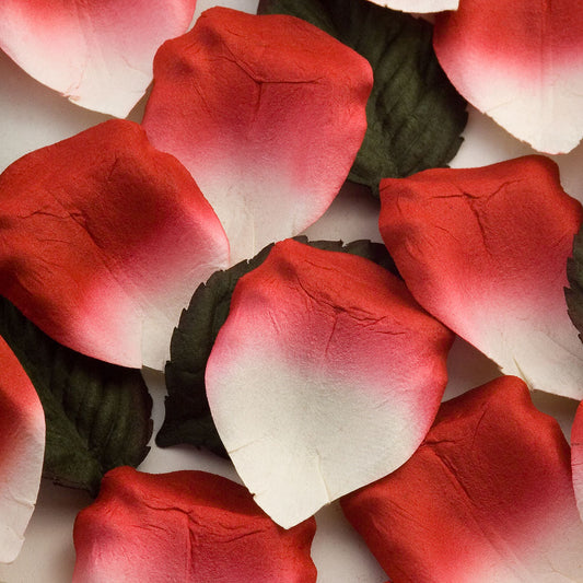 100 Red Paper Rose Petals