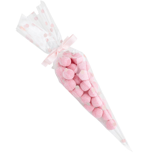 10 Sweet Cones with Ribbon - Girl