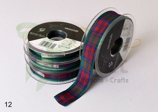 12 Lindsay Berisfords Tartan Ribbon