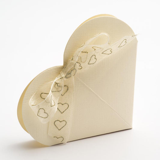 Ivory Silk Heart 65x15