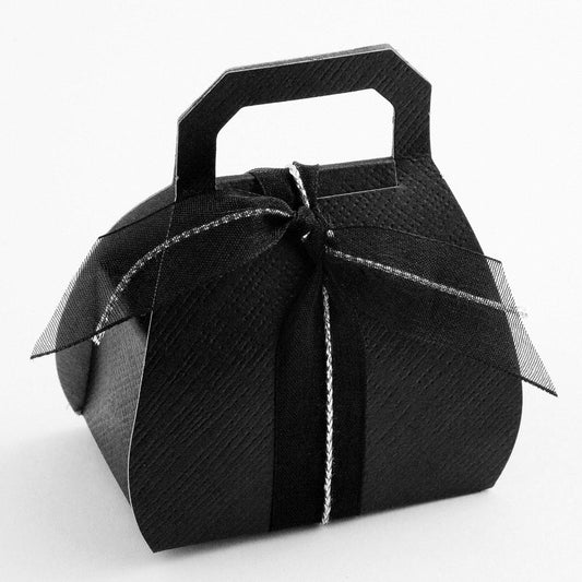 Black Silk Handbag 80mm