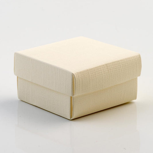 Ivory Silk Square and Lid 60x60x35