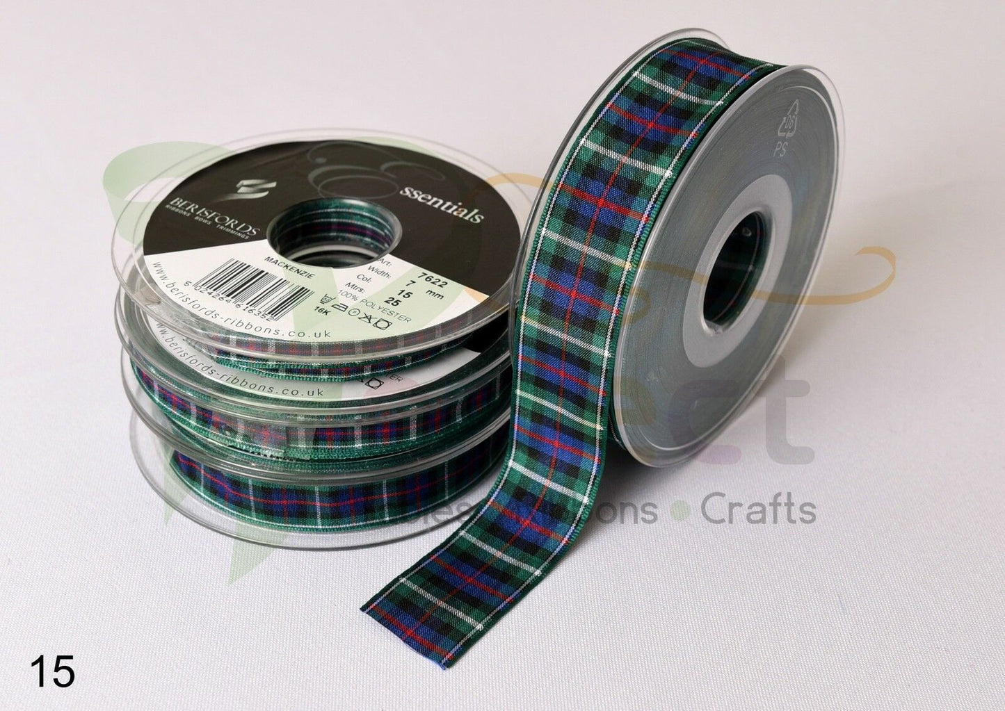 15 Mackenzie Berisfords Tartan Ribbon