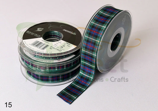 15 Mackenzie Berisfords Tartan Ribbon