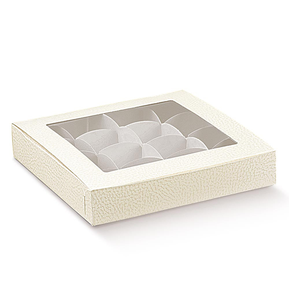 Antique White Pelle Chocolate Box 160x160x30