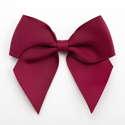 Burgundy 10cm Grosgrain Bow - Self Adhesive