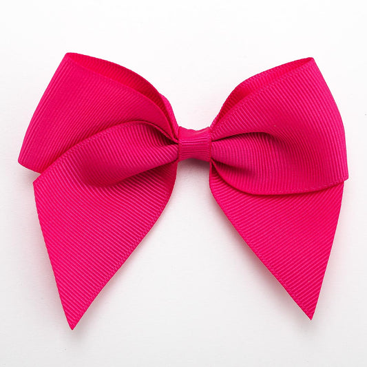 Cerise 10cm Grosgrain Bow - Self Adhesive