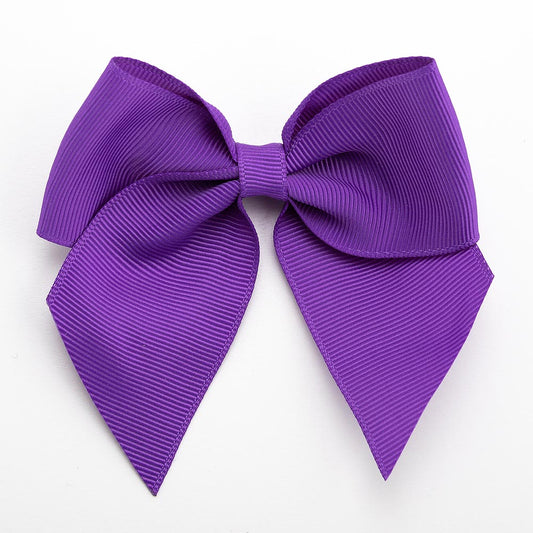 Purple 10cm Grosgrain Bow - Self Adhesive