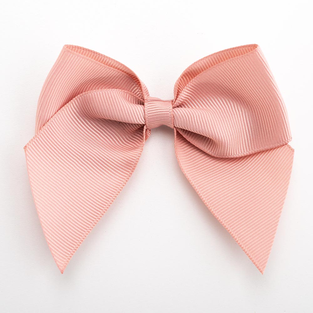 Rose Gold 10cm Grosgrain Bow - Self Adhesive