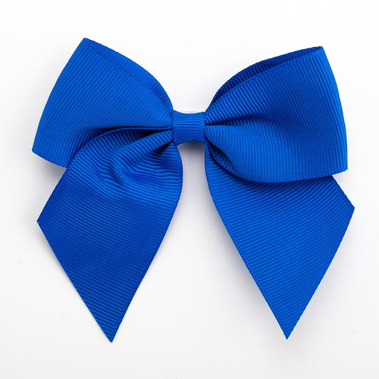 Royal Blue 10cm Grosgrain Bow - Self Adhesive