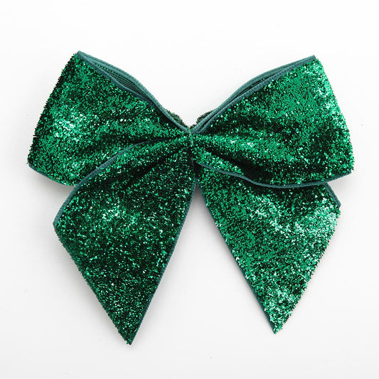 Emerald 10cm Sparkle Bows – Self Adhesive - Perfect Tables