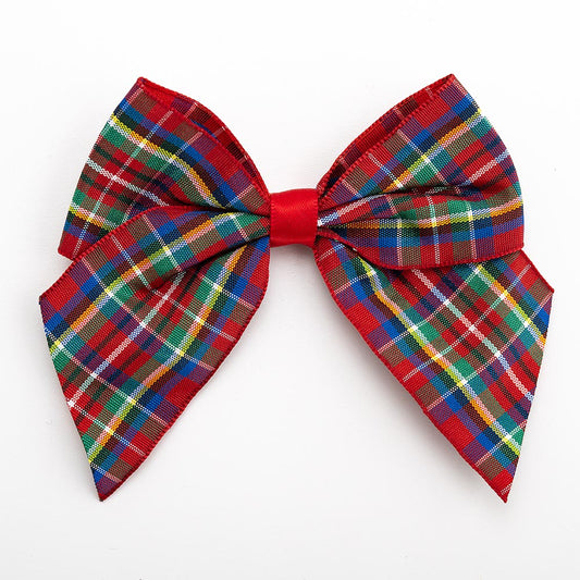 Highland 10cm Tartan Bows – Self Adhesive