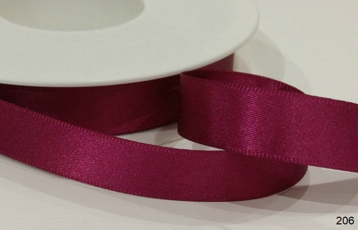 Deep Cerise Shindo Satin Ribbon 12100 206