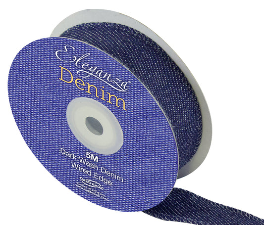 25mm Denim Ribbon