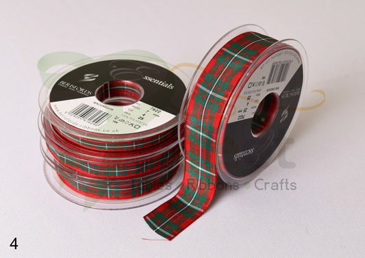 4 Macgregor Berisfords Tartan Ribbon