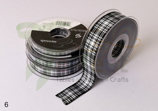 6 Menzies Berisfords Tartan Ribbon