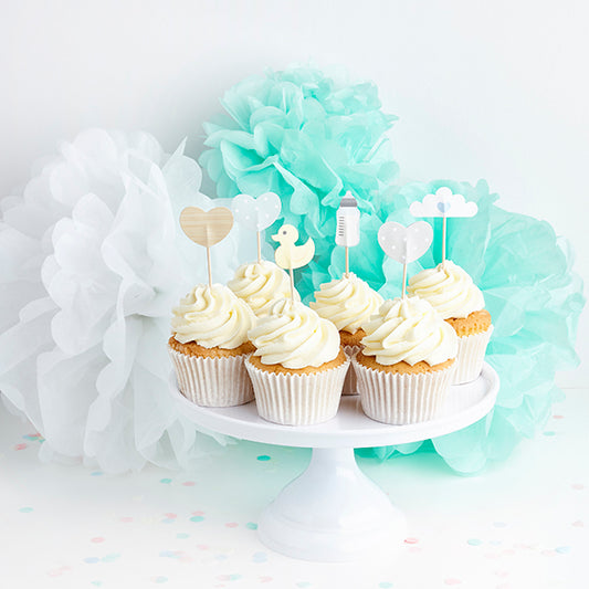 6 Cupcake Picks - Unisex