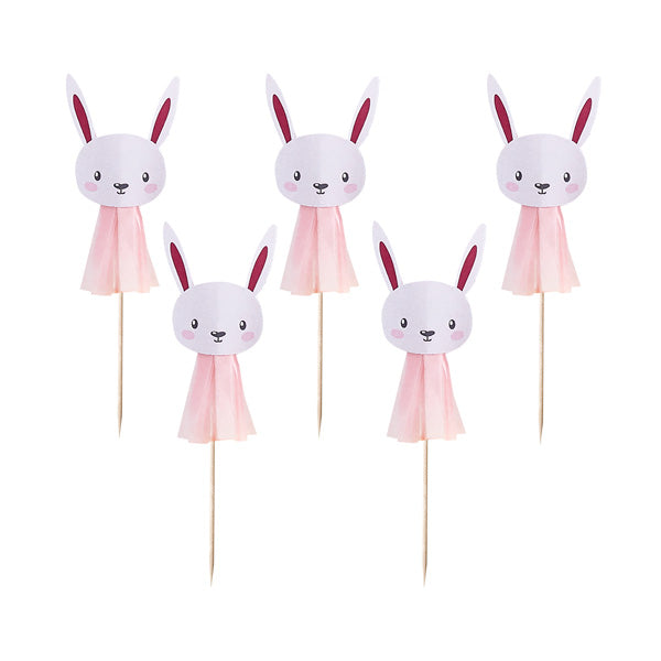 6 Tassel Cake Picks - Girl