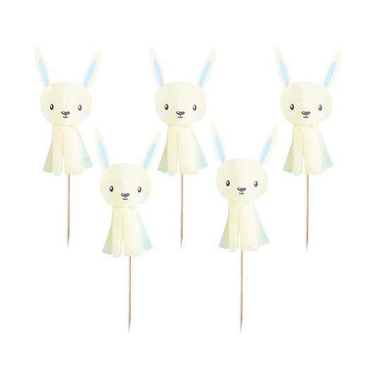 6 Tassel Cake Picks - Unisex