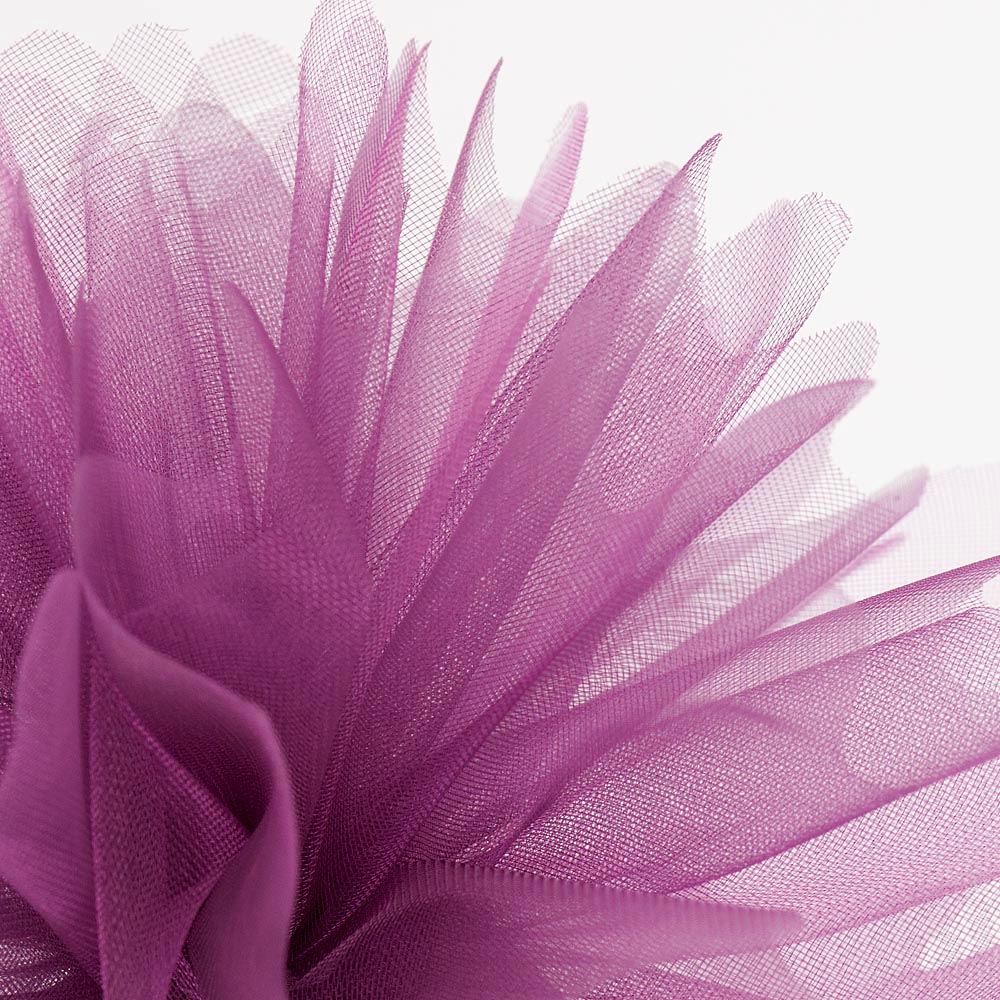 Aubergine Cristal Tulle Peaked Edge Organza Tulles Pack of 50