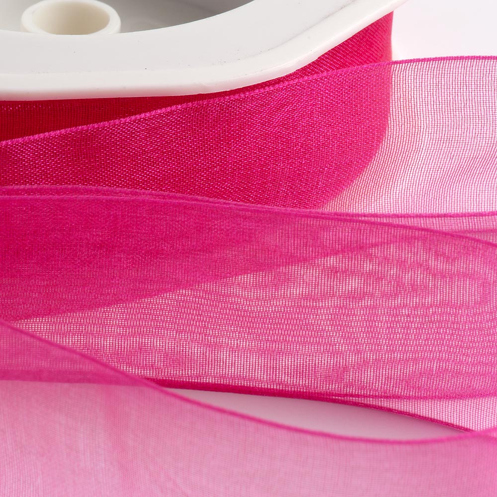 Azalea Pink Organza Ribbon