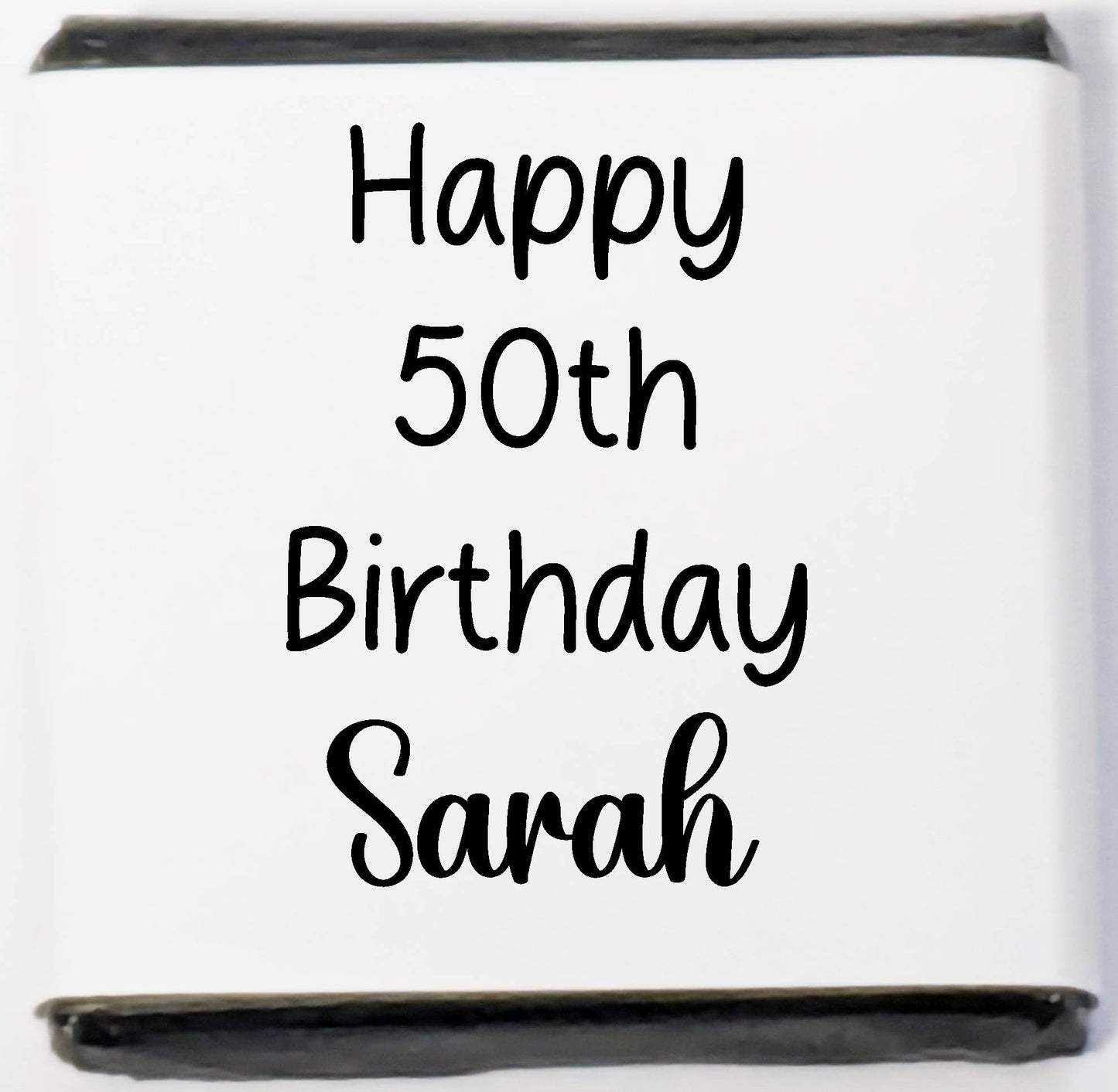 Personalised Written Chocolate Neapolitan Sweets for Birthdays, Weddings, Anniversary, Baby Shower, Christmas etc Custom Text