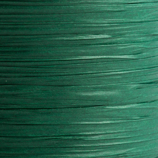 Bottle Green Paper Raffia Ribbon