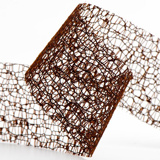Brown Deco Web Ribbon