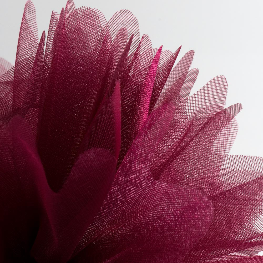 Burgundy Cristal Tulle Peaked Edge Organza Tulles Pack of 50