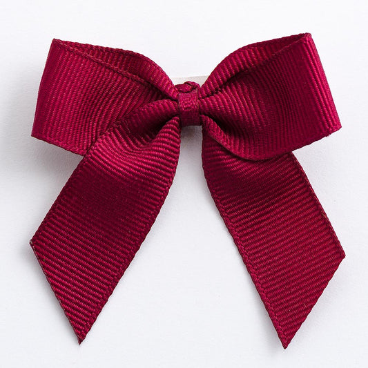 Burgundy 5cm Grosgrain Bows - Self Adhesive