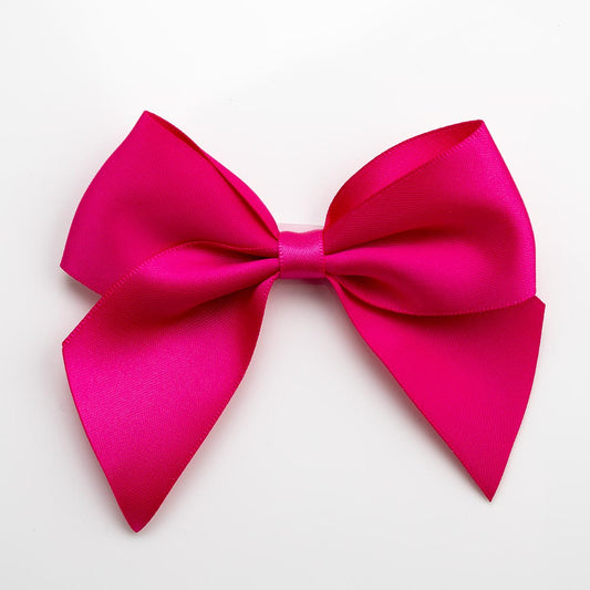 Cerise 10cm Satin Bows – Self Adhesive