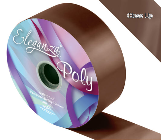 Chocolate 50mm Poly Ribbon No.58