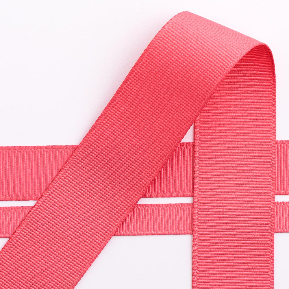 Coral Grosgrain Ribbon