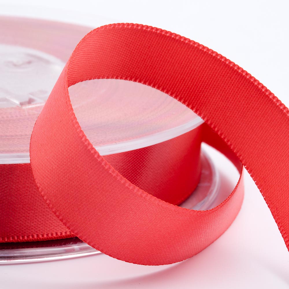 Coral Satin Ribbon