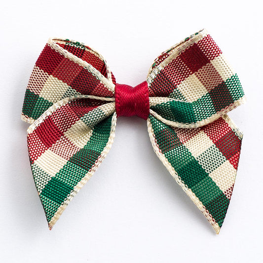 Country Tartan Bows – Self Adhesive