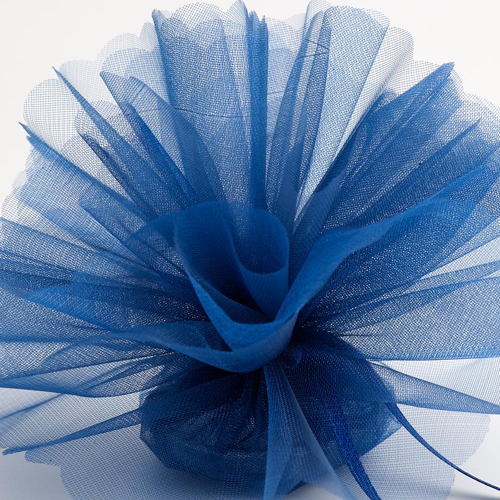 Dark Blue Cristal Tulle Scalloped Edge Organza Tulles Pack of 50