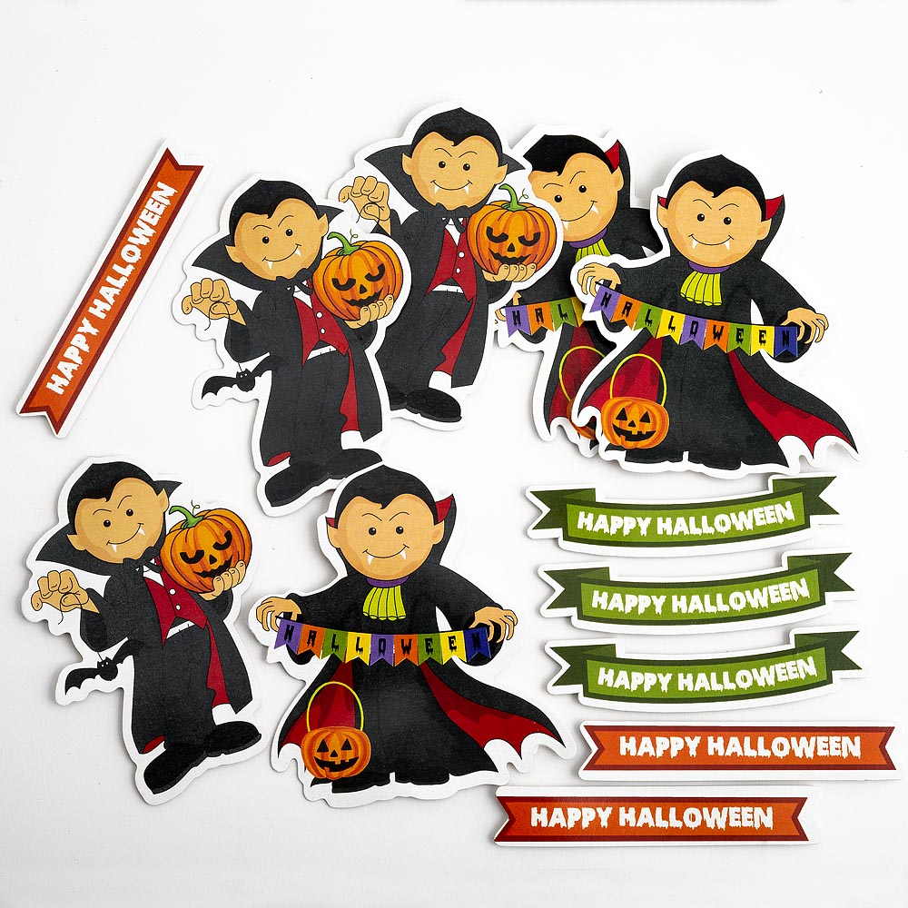 Die Cut Vampire Shapes 12 Pack - Perfect Tables