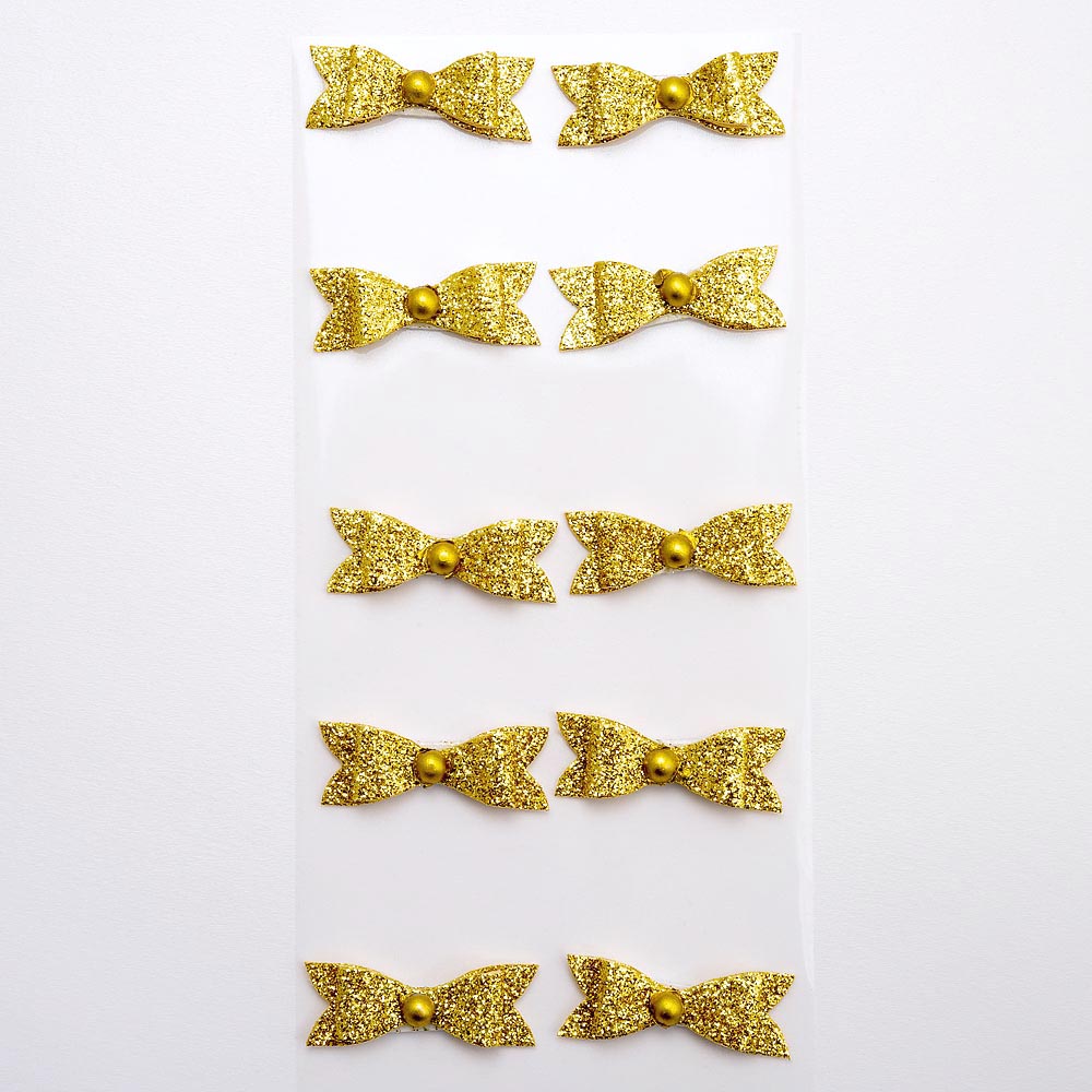 Fancy Bows Gold Sheet of 10 - Perfect Tables