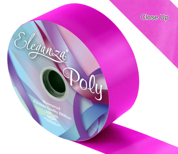 Fuchsia 50mm Poly Ribbon No.28