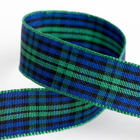 Green/Blue Tartan Ribbon