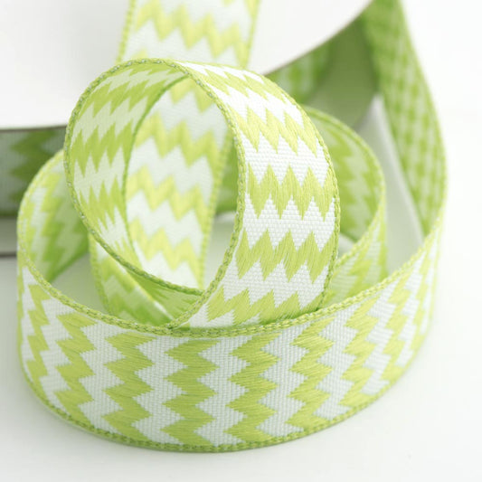 Green Chevron Ribbon