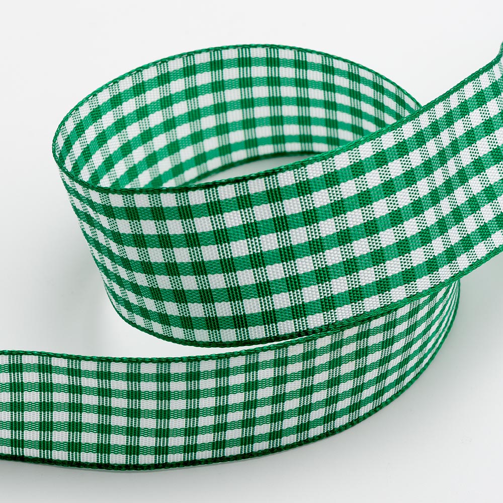 Green Gingham Ribbon
