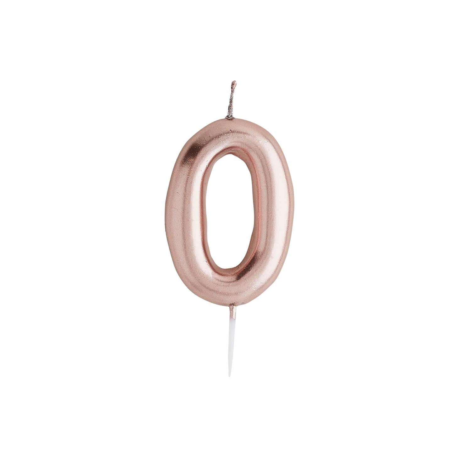 Rose Gold Metallic Bubble Candle - 0