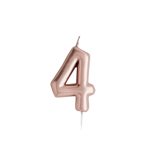 Rose Gold Metallic Bubble Candle - 4