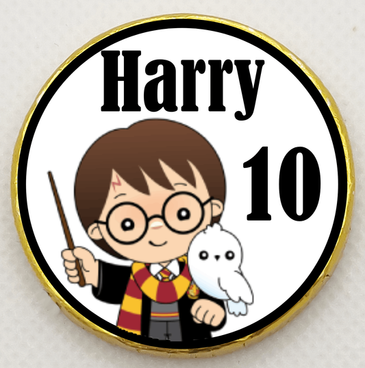 Personalised Harry Potter - Chocolate Coin