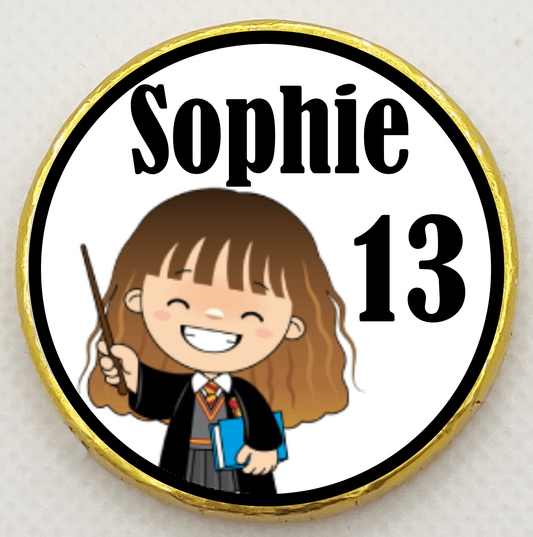 Personalised Hermoine Granger - Chocolate Coin