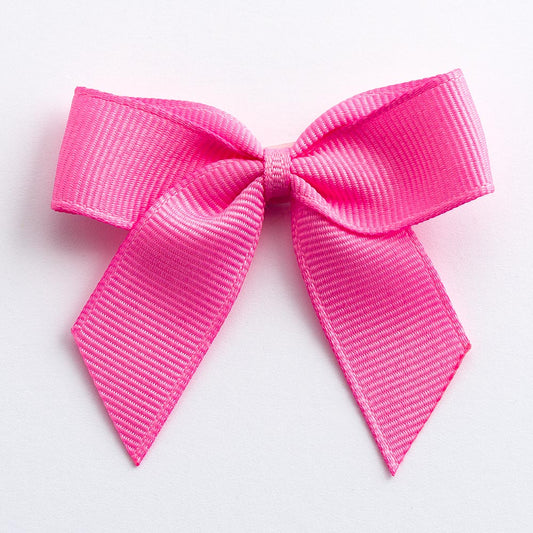 Hot Pink 5cm Grosgrain Bows - Self Adhesive