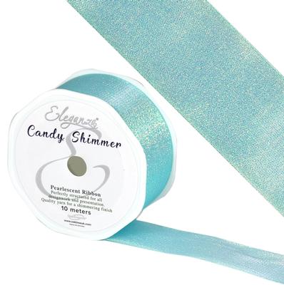Ice Blue Candy Shimmer Ribbon No.98 - Perfect Tables